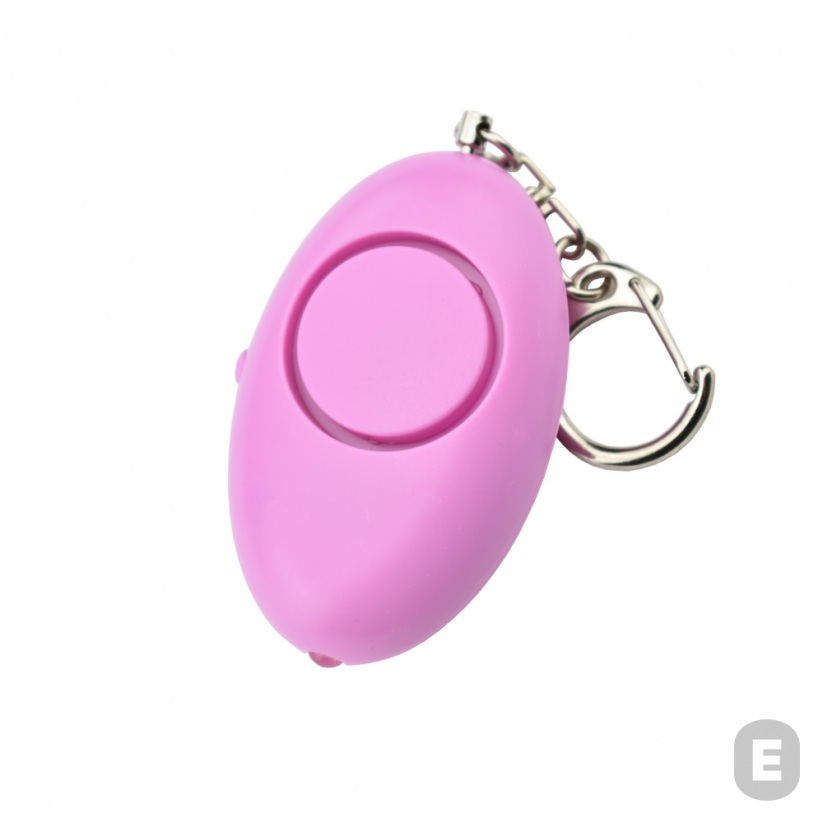 Osebni alarm z LED diodo Piranha (roza)