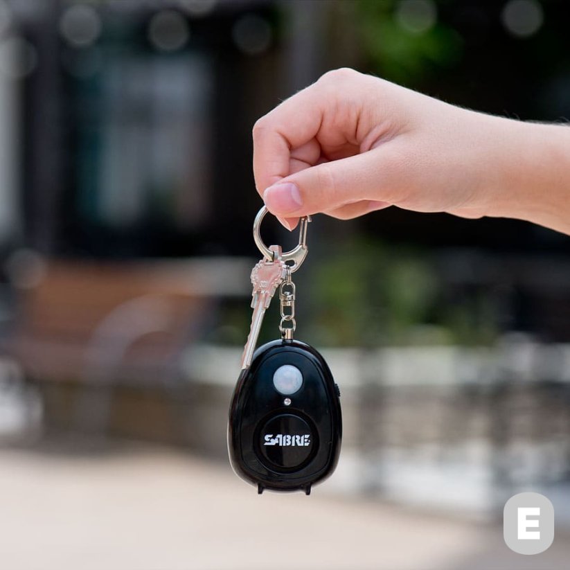Alarmă personală cu detector de mișcare Sabre (negru)