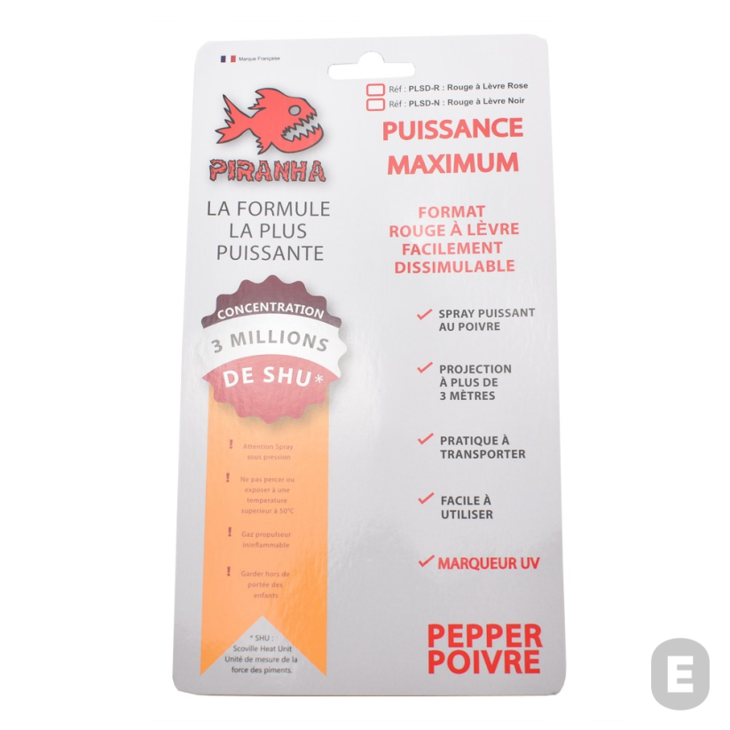Spray paralizant Piranha Lipstick Pepper 22 ml (negru)
