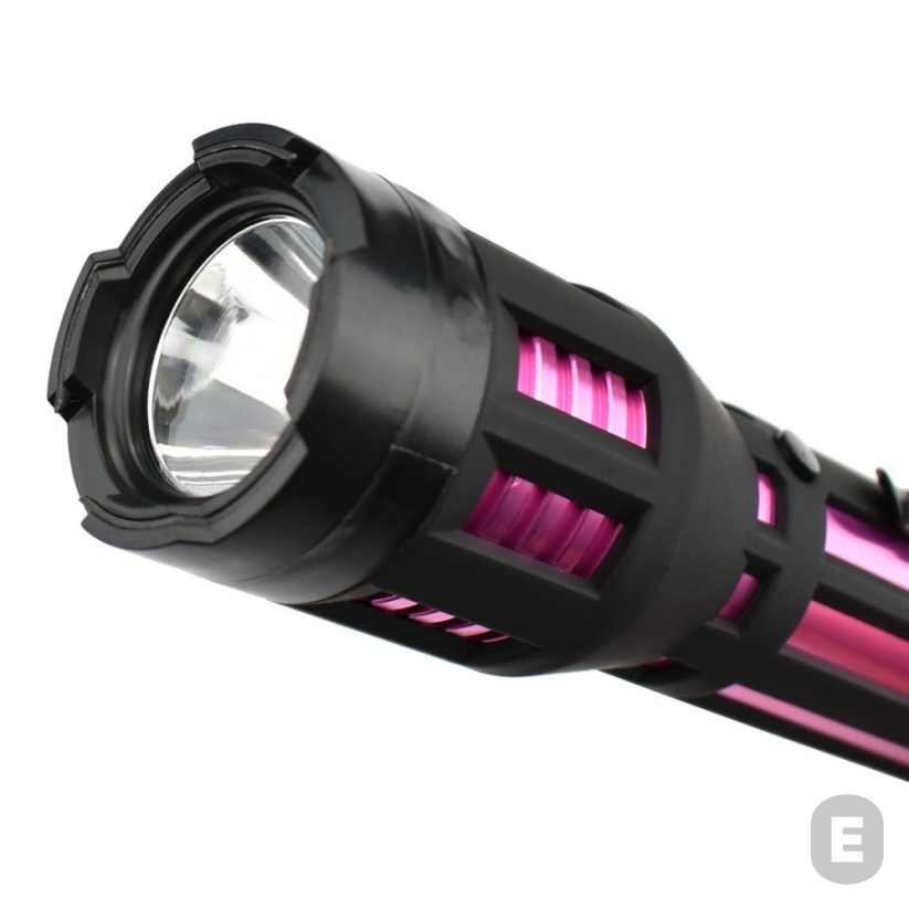 Lanternă cu electroșoc Piranha PIFC3 cu 3.2 milioane de volți (roz)