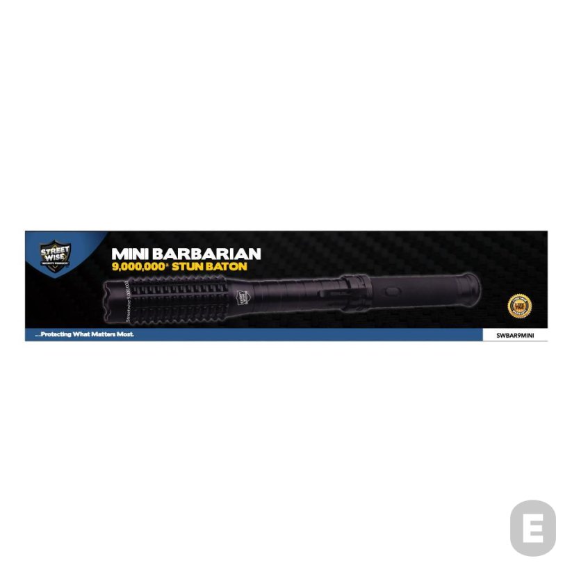 Electroșoc Streetwise Mini Barbarian cu 9 milioane de volți - baston