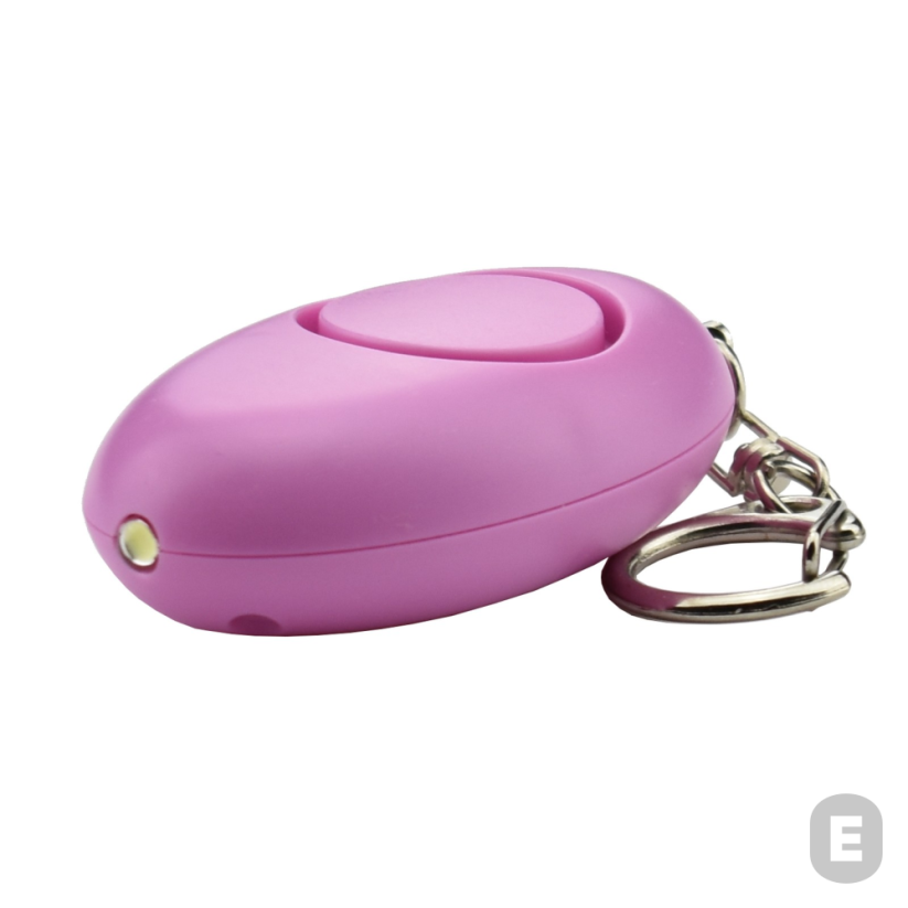 Osebni alarm z LED diodo Piranha (roza)