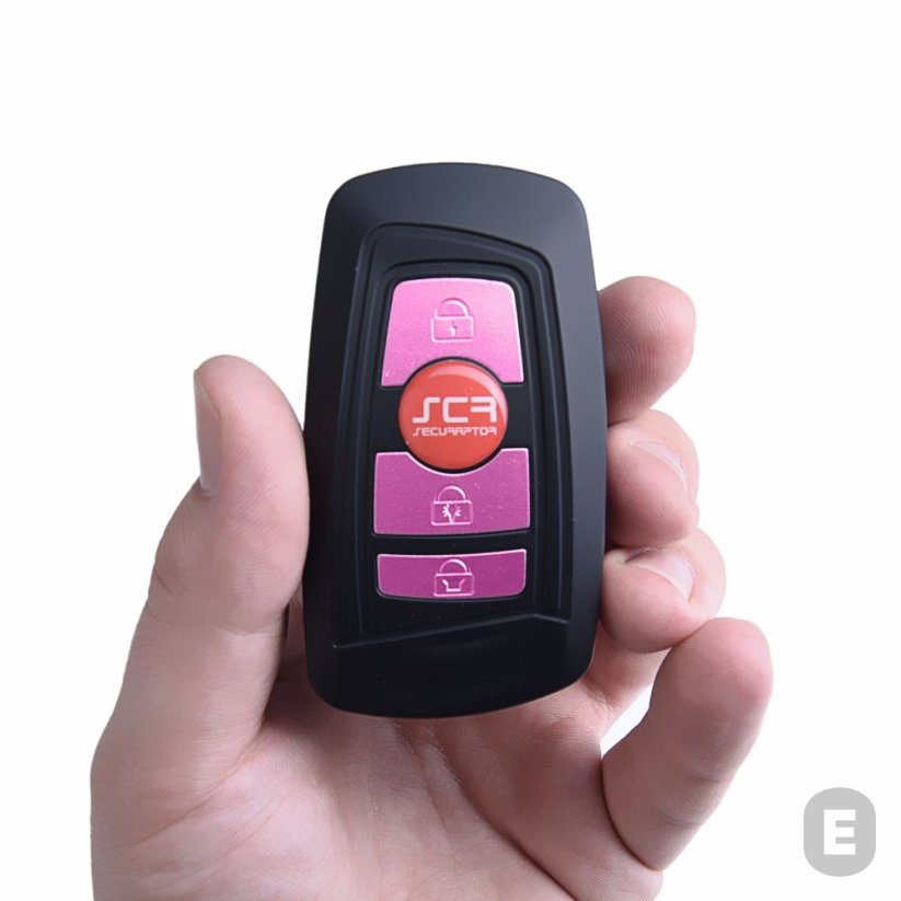 Elektrošoker Securaptor Zukur 3u1 1 milijun volti (crno-roza)