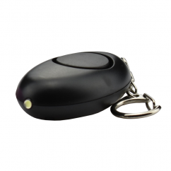 Osobni alarm s LED diodom Piranha (crna)