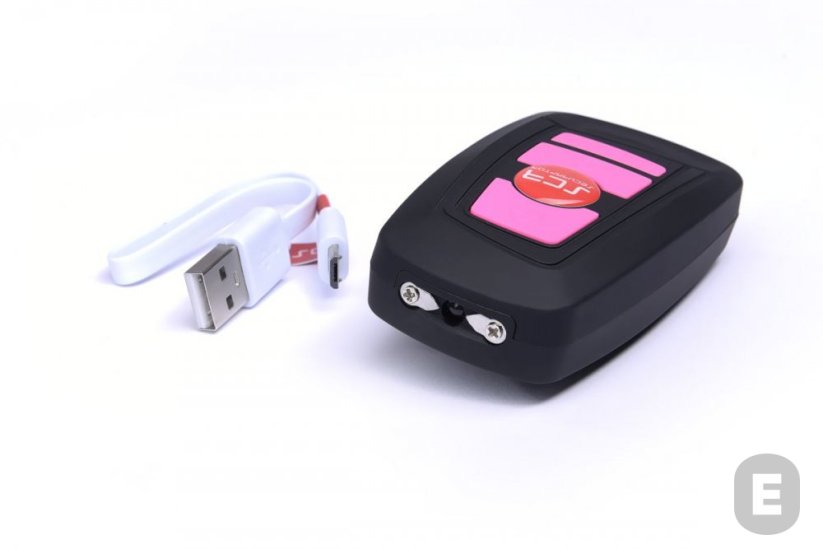 Elektrošoker Securaptor Zukur 3u1 1 milijun volti (crno-roza)