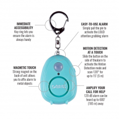 Osobni alarm s detektorom pokreta Sabre (plava)