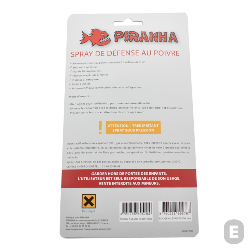 Spray paralizant Piranha Lipstick Pepper 22 ml (negru)